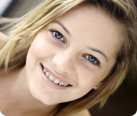 smiling girl with braces